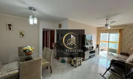 Apartamento com 3 dormitórios à venda, 114 m² por R$ 740.000,00 - Vila Assunção - Praia Grande/SP