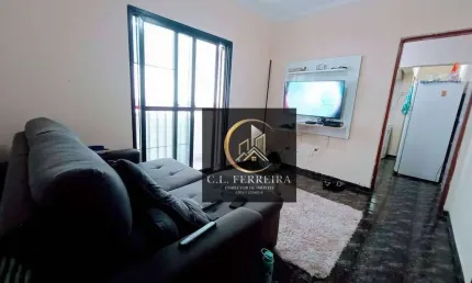 Apartamento com 1 dormitório à venda, 55 m² por r$ 245.000,00 - tupi - praia grande/sp