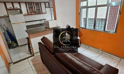 Apartamento com 1 dormitório à venda, 40 m² por R$ 205.000 - Vila Tupi - Praia Grande/SP