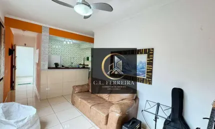 Apartamento com 1 dormitório à venda, 45 m² por r$ 265.000,00 - tupi - praia grande/sp