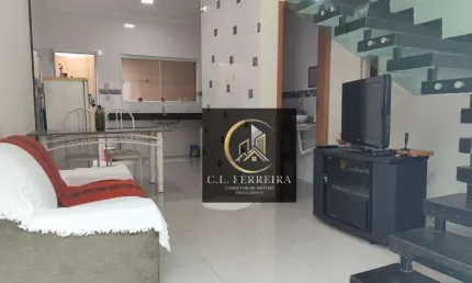 Casa com 2 dormitórios à venda, 51 m² por R$ 300.000,00 - Balneário Pires - Praia Grande/SP