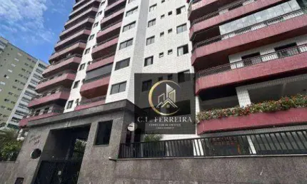 Apartamento com 3 dormitórios e 1 suíte à venda, 125 m² por R$ 640.000 - Canto do Forte - Praia Grande/SP