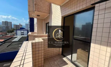 Apartamento com 1 quarto à venda, 57 m² por r$ 280.000 - aviação - praia grande/sp