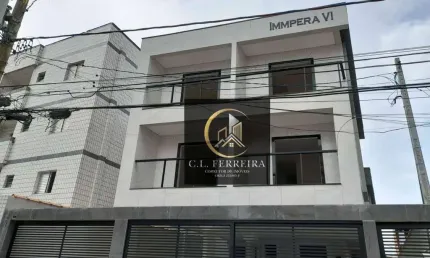 Sobrado em condomínio com 2 dormitórios à venda, 63 m² por R$ 350.000 - Aviação - Praia Grande/SP