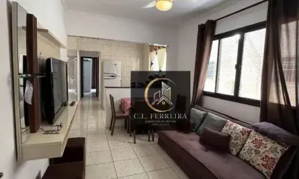 Apartamento com 1 dormitório à venda, 42 m² por r$ 265.000 - boqueirão - praia grande/sp