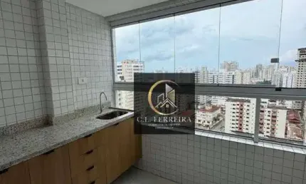 Apartamento em prédio alto padrão com 1 quarto à venda, 53 m² por r$ 432.000 - aviação - praia grande/sp