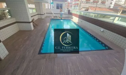 Apartamento com 1 dormitório à venda, 46 m² por R$ 265.000,00 - Vila Assunção - Praia Grande/SP