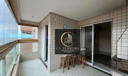 Apartamento com vista mar, varanda gourmet , 2 quartos( sendo 1 suíte) , lazer completo, em Praia Grande