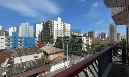 Apartamento com 1 dormitório à venda, 53 m² por r$ 265.000 - tupi - praia grande/sp