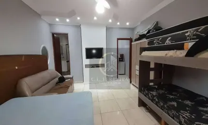 Kitnet ampla e mobiliada com 1 dormitório à venda, 42 m² por R$ 220.000 - Boqueirão - Praia Grande/SP