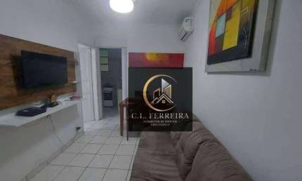 Apartamento para venda em Canto Do Forte de 38.00m² com 1 Quarto e 1 Garagem