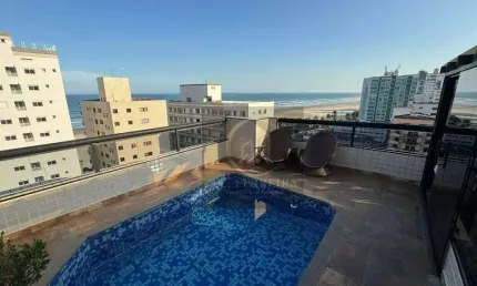 Cobertura com 3 dormitórios à venda, 196 m² por R$ 1.300.000 - Vila Guilhermina - Praia Grande/SP