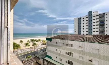 Kitnet vista mar, mobiliada, com 1 dormitório à venda, 40 m² por R$ 250.000 - Aviação - Praia Grande/SP