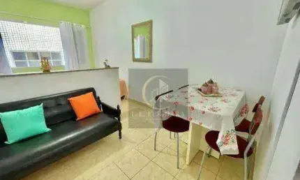 Kitnet com 1 dormitório à venda, 26 m² por r$ 200.000,00 - boqueirão - praia grande/sp
