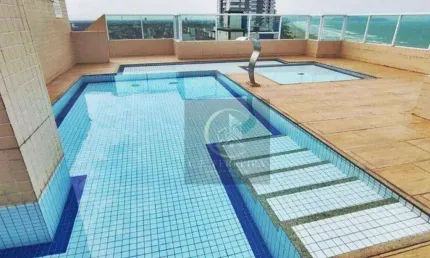 Apartamento mobiliado com 1 dormitório à venda, 56 m² por R$ 345.000 - Vila Caiçara - Praia Grande/SP
