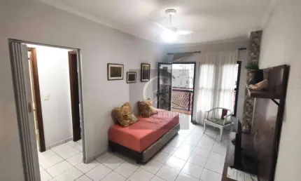 Apartamento com 1 dormitório à venda, 58 m² por r$ 300.000 - vila assunção - praia grande/sp