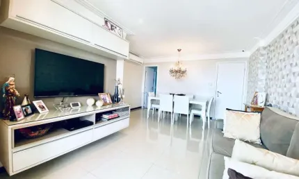 Apartamento à venda 3 quartos, sendo um suíte, 2 garagens cobertas, nascente, 87m2, Caminho das Árvores, Salvador-Ba