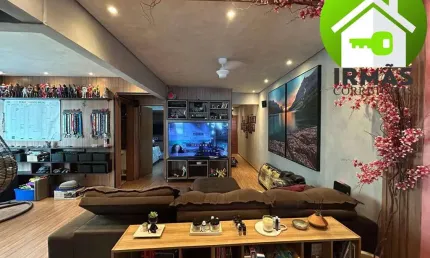 Apartamento 3 quartos, sendo 2 suítes na Guilhermina -  Praia Grande SP