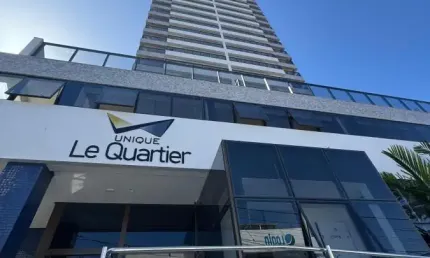 UNIQUE LE QUARTIER  3/4, SENDO 3 SUÍTES, 113M², DEPENDÊNCIA COMPLETA, COM DUAS VAGAS DE GARAGENS
