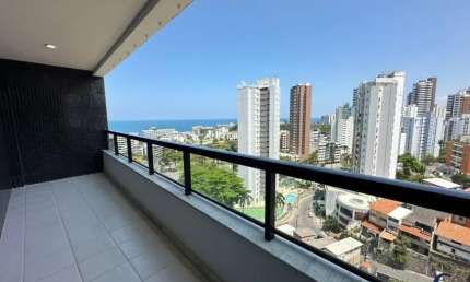 APARTAMENTO PARA LOCAÇÃO ANUAL SEM MOVEIS NA ONDINA  1/4 COM 48 M2, VISTA MAR, ANDAR ALTO, ARMÁRIOS EMBUTIDOS,  VARANDA EM EXCELENTE LOCALIZAÇÃO.  CHAVES NA MAO EXCLUSIVIDADE 