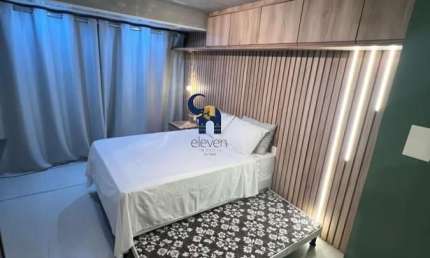 APARTAMENTO ESTUDIO  PARA LOCAÇÃO ANUAL COM CAUÇÃO DE 3 MESES   MOBILIADO NA BARRA  
