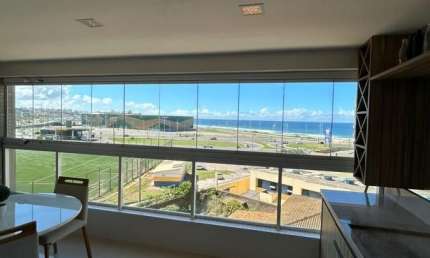 ARMAÇÃO 1/4 COM VARANDA  NA QUINTA AVENIDA – MOBILIADO E PRONTO PARA MORAR VISTA MAR 
