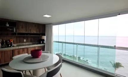 Condomínio costa españa  av. oceânica, 1454 - barra, salvador - ba,  96 m² de área privativa. 2 vagas de garagens. vista mar.