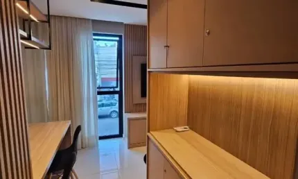 Lindíssimo studio de alto padrão, com 32m², na barra! com infra