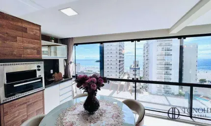 Apartamento vista mar com 3 suítes à venda, 184 m² por r$ 3.500.000 - centro - balneário camboriú/sc