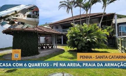 CASA COM 6 QUARTOS - PÉ NA AREIA, PRAIA GRANDE, PENHA