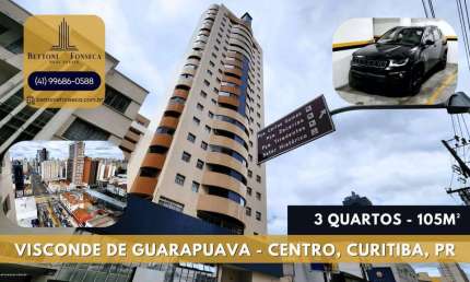 Apartamento de 3 quartos e 105m² na Visconde de Guarapuava