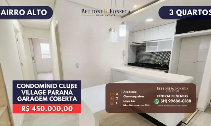 Maravilhoso apartamento de 3 quartos, condominio clube