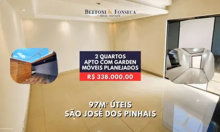 Encantador apartamento garden de 97m com teto retratil, sjp