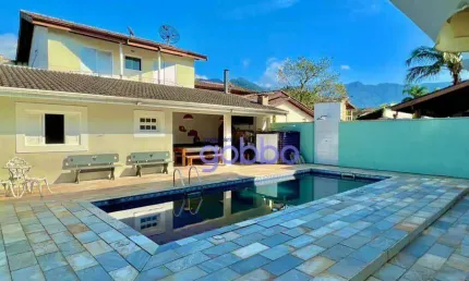 Casa com 4 dormitórios à venda, 278 m² por r$ 1.100.000,00 - horto florestal - ubatuba/sp