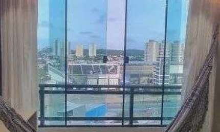 Lindo apartamento em Ponta Negra com 67m2 com sala estendida