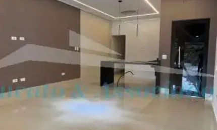 Casa Geminada Alto Padrão para venda na Vila Caiçara em Praia Grande SP, 03 dormitórios, sendo 02 suítes, sala ampla, banheiro, cozinha c/ balcão amer