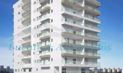 Apartamento para venda na ocian em praia grande sp, 02 dormitórios sendo 01 suíte, sala, cozinha, banh. social, área de serviço, 02 vagas de garagem