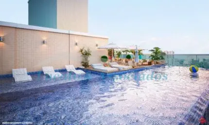 Apartamento para venda na Vila Guilhermina em Praia Grande SP 02 dormitórios, sendo 1 suíte, sala, cozinha, banheiro social, área de serviço, sacada e