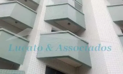 Apartamento para venda na ocian em praia grande sp, 01 dormitório,  sala, sacada, cozinha, banheiro, área de serviço e 01 vaga, prédio frente mar