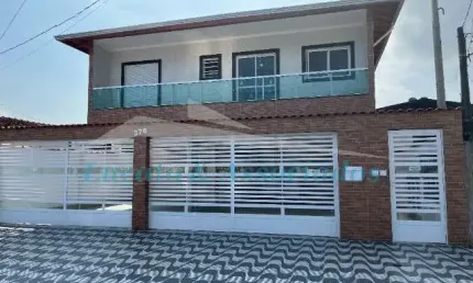 Casa sobreposta alta sacada frente rua para venda tude bastos, praia grande sp