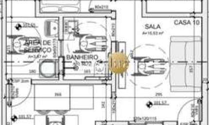 Casa em construção localizada no bairro Camargos /Ibitité