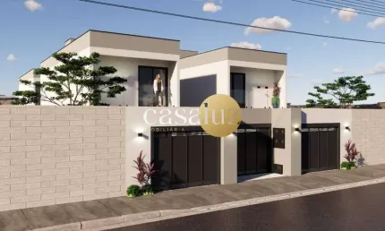 Casa duplex em construção localizada no bairro Masterville/ Sarzedo