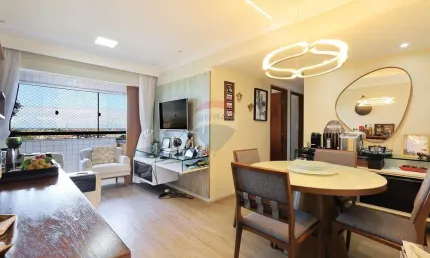 Apartamento de 3 quartos com 64m quadrados e lazer completo!