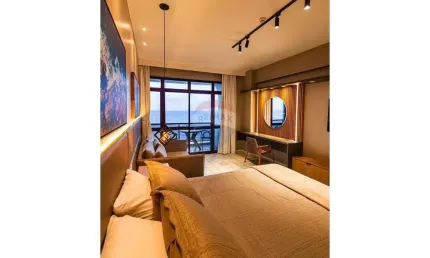 Beira mar de Piedade, Golden Beach, 01 suíte, com varanda, 60m², Mobiliado e decorado