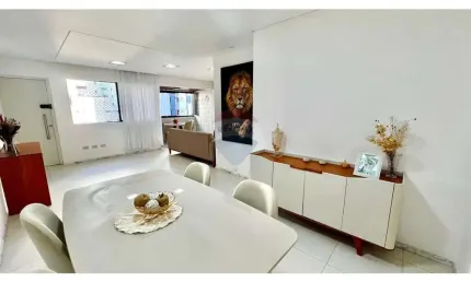 Apartamento à venda de  110 metros com 3 quartos em boa viagem, recife-pe