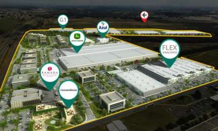 Galpão em Campinas para alugar om infraestrutura completa Condomínio de galpões no aeroporto de Campinas