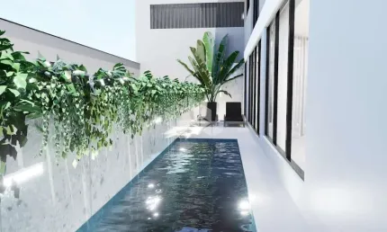 Apartamento giardino com 3 suites no anita garibaldi