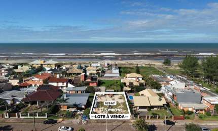 Terreno amplo 525m² de área há 2 quadras do mar Atlantida