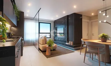 Apartamento de 2 dormitórios e uma vaga de garagem,