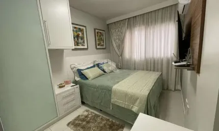 Apartamento com 3 quartos/dormitórios no bairro barreiros, em são josé- sc